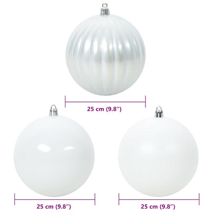 Christmas Bauble Set 3 pcs White