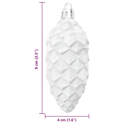Christmas Tree Decoration 40 pcs White