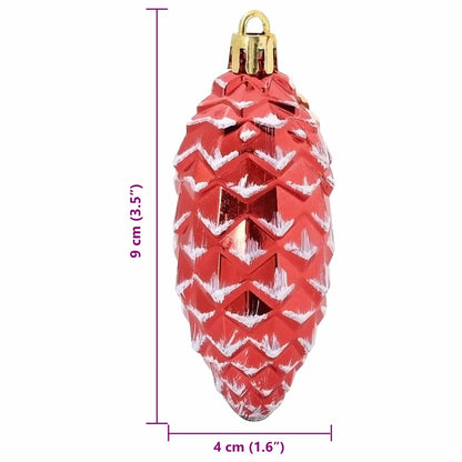 Christmas Tree Decoration 40 pcs Red