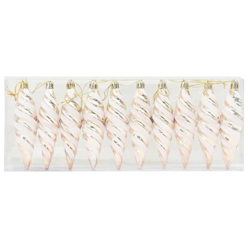 Christmas Tree Decoration 40 pcs Champagne