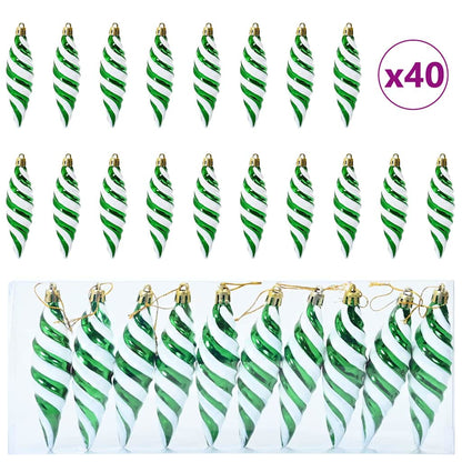 Christmas Tree Decoration 40 pcs Green
