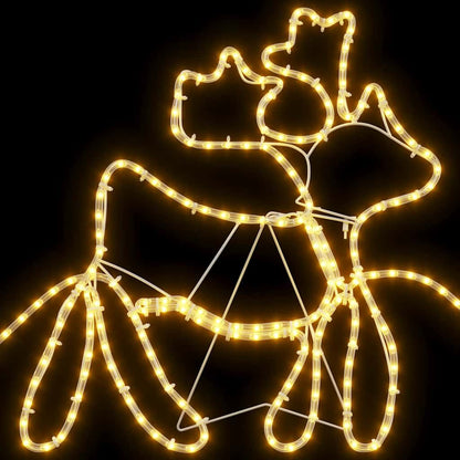LED Christmas Decoration Multicolour 69 x 79 cm PVC