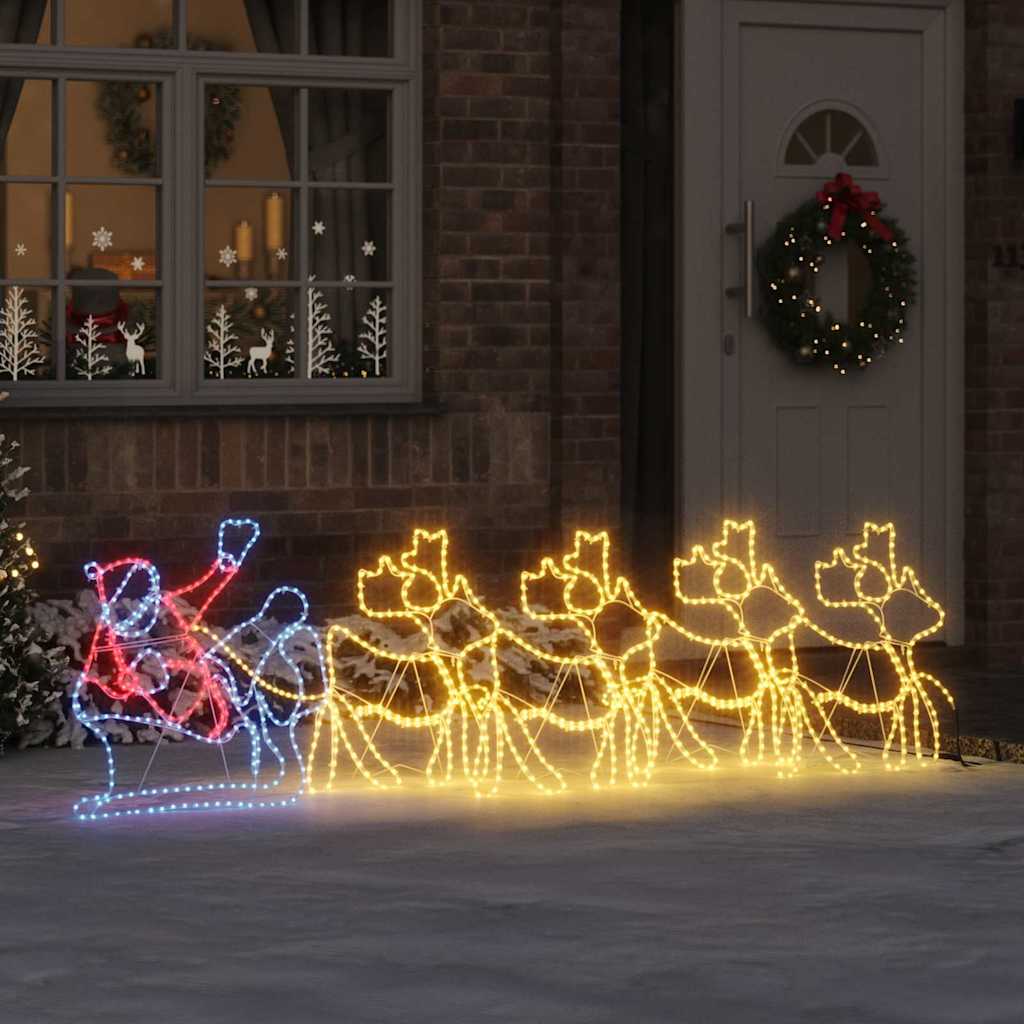 LED Christmas Decoration Multicolour 69 x 79 cm PVC