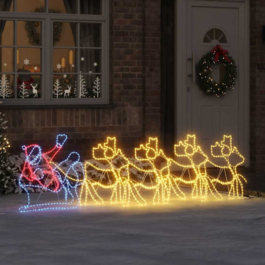 LED Christmas Decoration Multicolour 69 x 79 cm PVC