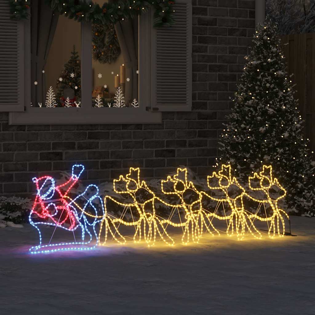 LED Christmas Decoration Multicolour 69 x 79 cm PVC