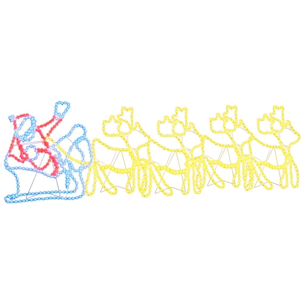LED Christmas Decoration Multicolour 69 x 79 cm PVC