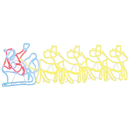 LED Christmas Decoration Multicolour 69 x 79 cm PVC