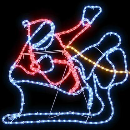 LED Christmas Decoration Multicolour 69 x 79 cm PVC
