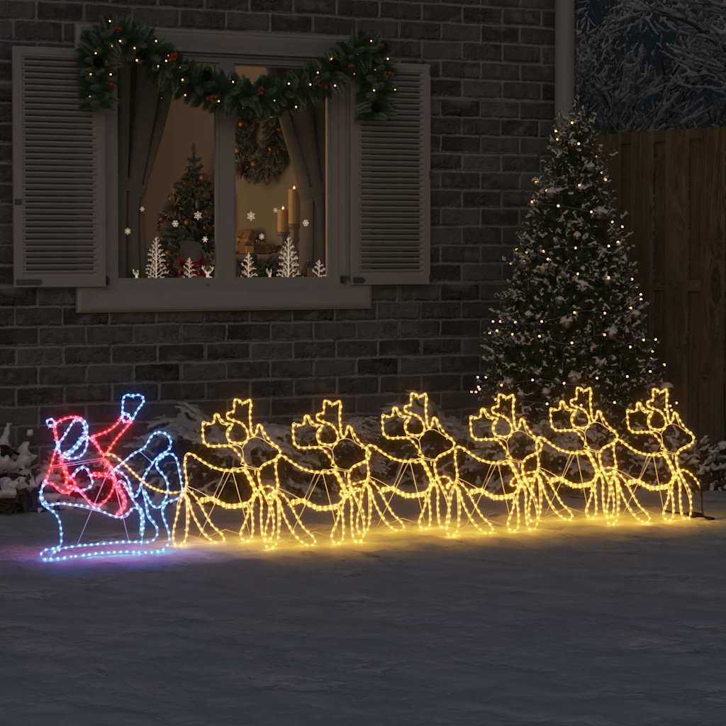 LED Christmas Decoration Multicolour 69 x 79 cm PVC
