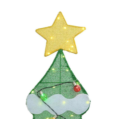 Lighted Christmas Tree with 3 Gift Boxes 2D Warm White 150 cm