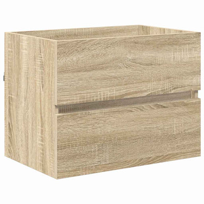 Bathroom Furniture Set with Drawer Sonoma Oak Engineered Wood