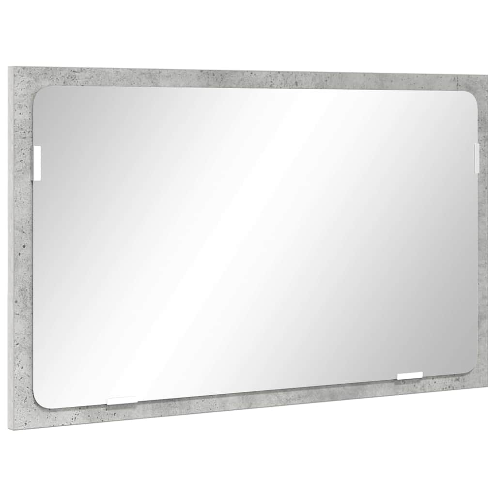 Bathroom Furniture Set Concrete Grey Engineered Wood