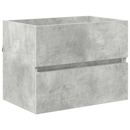 Bathroom Furniture Set Concrete Grey Engineered Wood