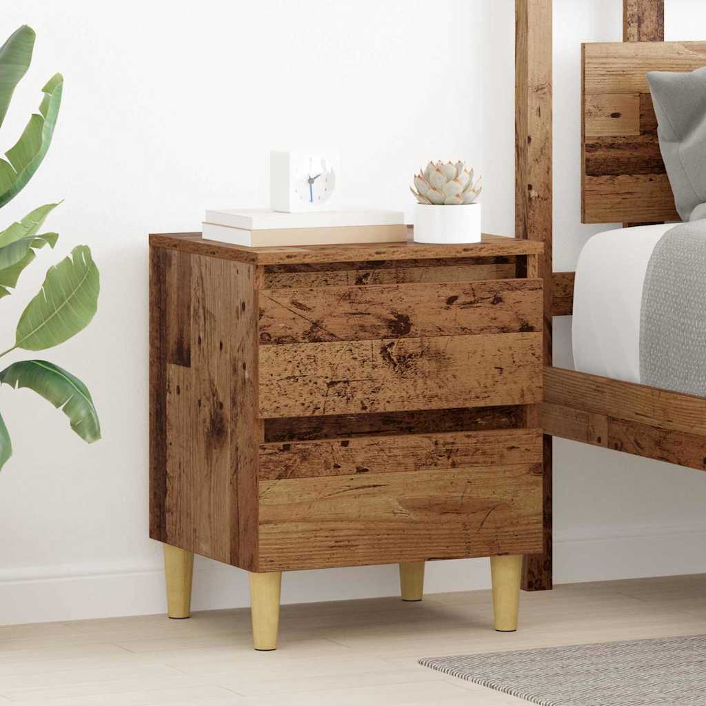 Bed Cabinets 2 pcs Old Wood 40 x 35 x 50 cm Engineered Wood