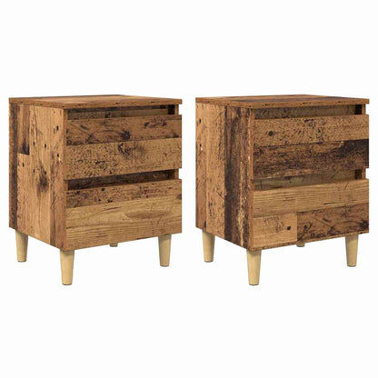 Bed Cabinets 2 pcs Old Wood 40 x 35 x 50 cm Engineered Wood
