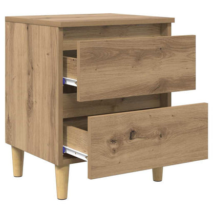 Bed Cabinets 2 pcs Artisan Oak 40 x 35 x 50 cm Engineered Wood