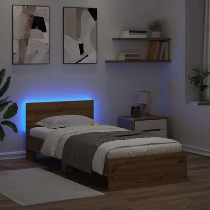 Bed Frame Artisan Oak 100 x 200 cm Engineered Wood