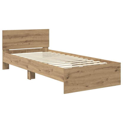 Bed Frame Artisan Oak 100 x 200 cm Engineered Wood