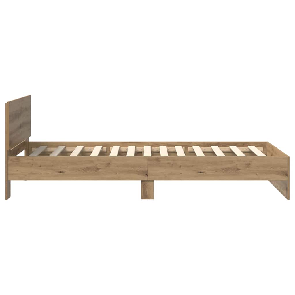 Bed Frame Artisan Oak 90 x 200 cm Engineered Wood