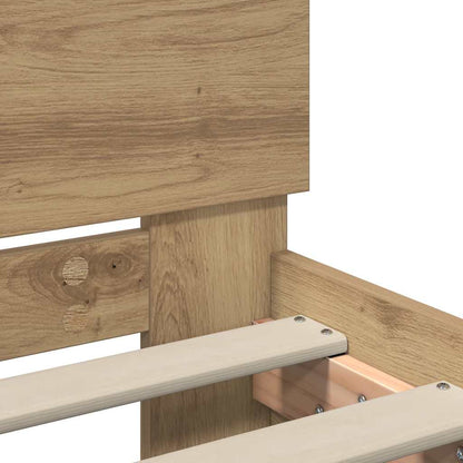 Bed Frame Artisan Oak 75 x 190 cm Engineered Wood