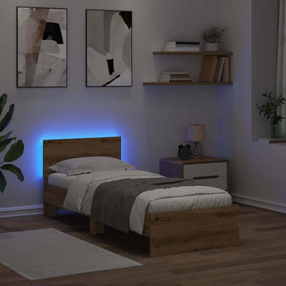 Bed Frame Artisan Oak 75 x 190 cm Engineered Wood