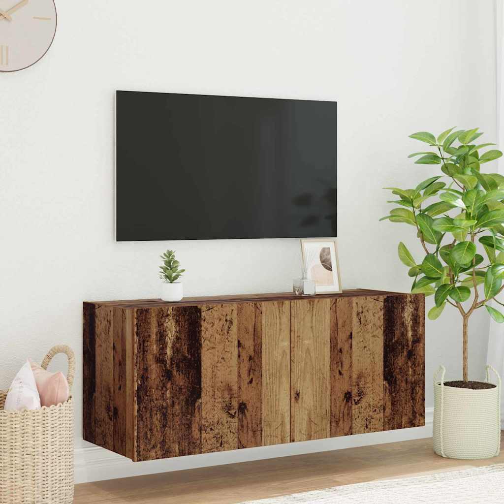 TV Wall Cabinet Old Wood 100 x 35 x 41 cm Engineered Wood