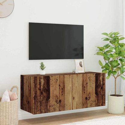 TV Wall Cabinet Old Wood 100 x 35 x 41 cm Engineered Wood