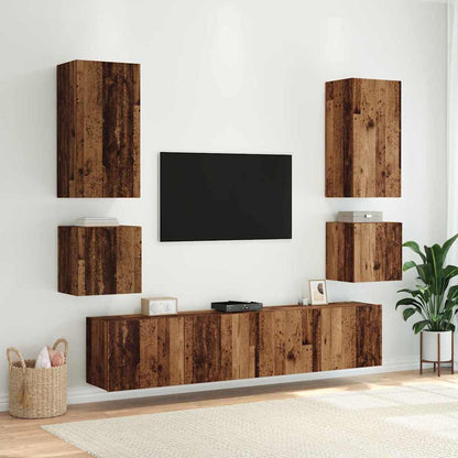 TV Wall Cabinet Old Wood 100 x 35 x 41 cm Engineered Wood