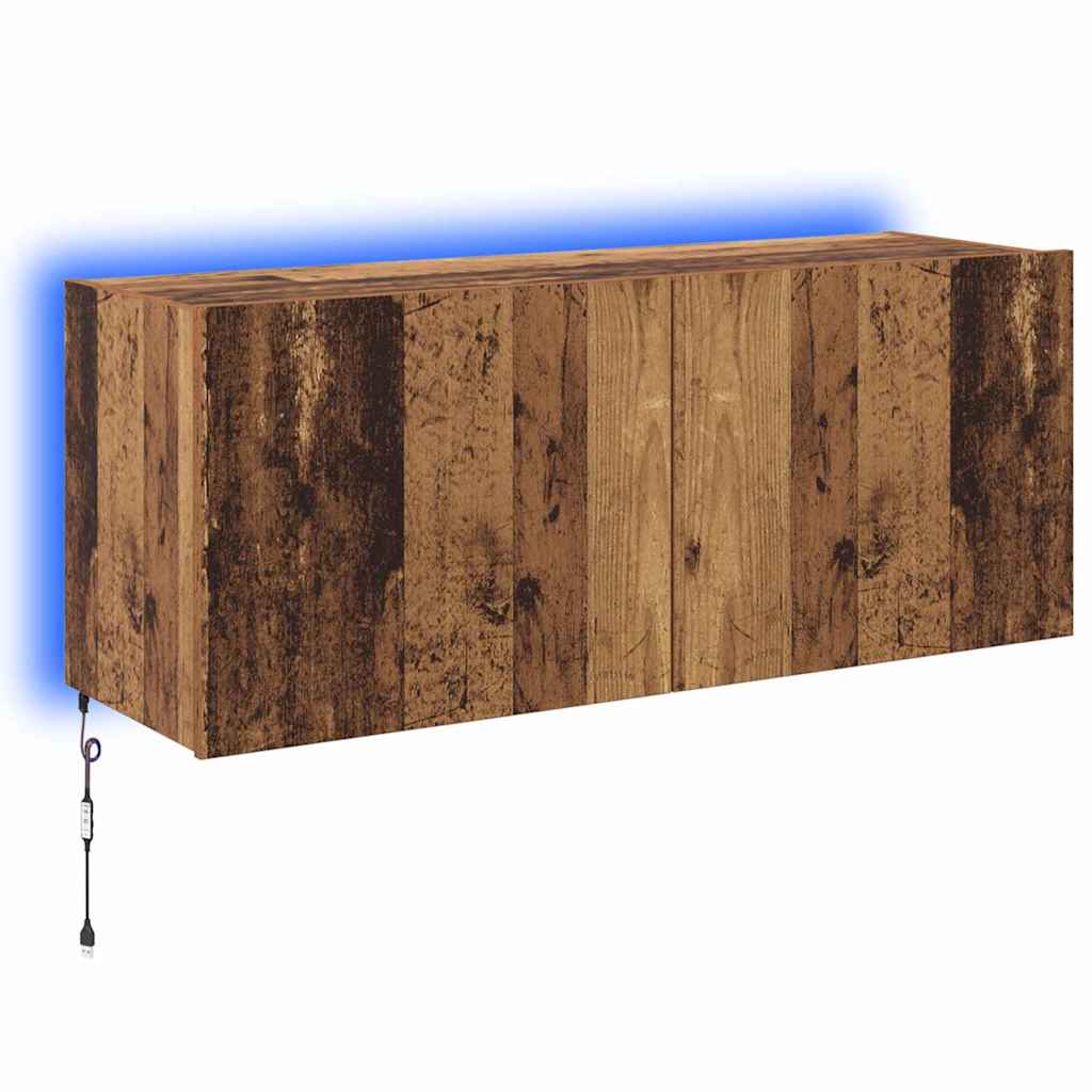 TV Wall Cabinet Old Wood 100 x 35 x 41 cm Engineered Wood