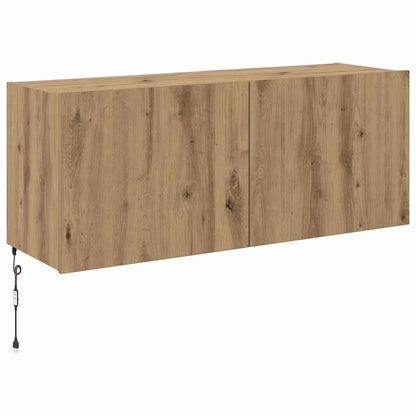 TV Wall Cabinet Artisan Oak 100 x 35 x 41 cm Engineered Wood
