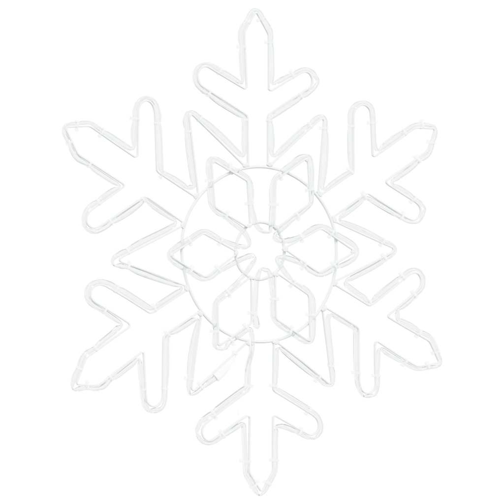 Christmas Snowflake with 156 LEDs Blue 55.5 x 55.5 x 0.75cm PVC