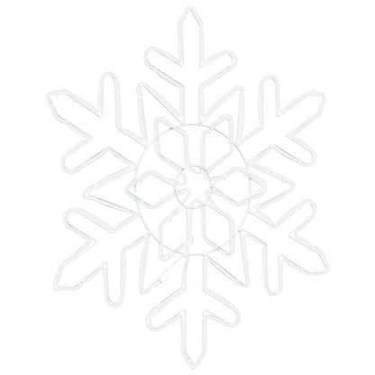 Christmas Snowflake with 156 LEDs Blue 55.5 x 55.5 x 0.75cm PVC