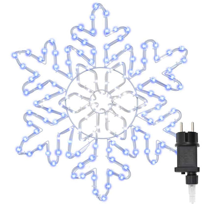 Christmas Snowflake with 156 LEDs Blue 55.5 x 55.5 x 0.75cm PVC