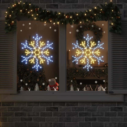 Christmas Snowflake Warm White 56 x 49 x 0.7 cm PVC