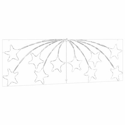 Christmas Star with 432 LEDs Multicolour 180 x 57 cm PVC
