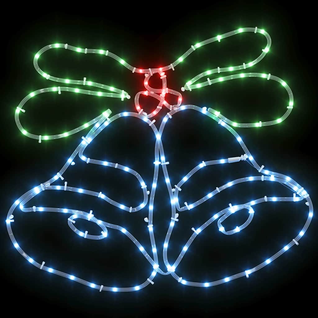 Christmas Bell with 144 LEDs Multicolour 56 x 46 cm PVC