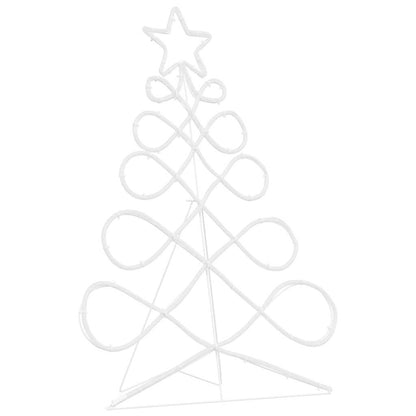 Christmas Tree Shape Light Multicolour 80 x 56 cm PVC