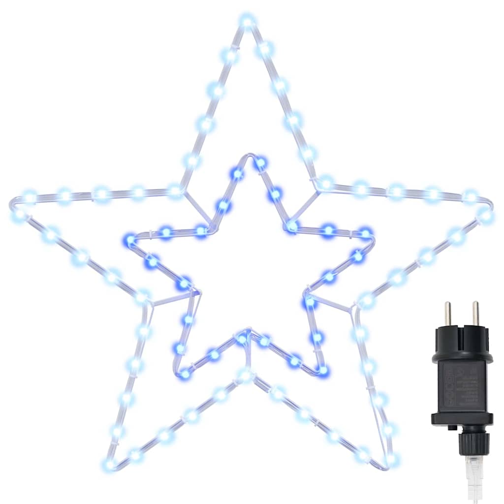 Christmas Star with 72 LEDs Cold White 51.5 x 50 x 0.65 cm Iron