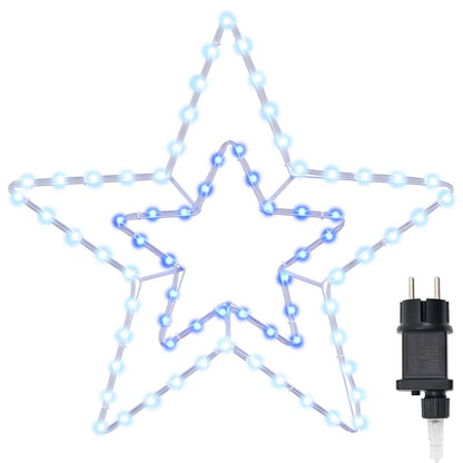 Christmas Star with 72 LEDs Cold White 51.5 x 50 x 0.65 cm Iron