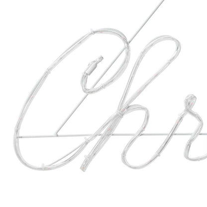Christmas Sign with 216 LEDs Red 99 x 55 x 13 cm Iron