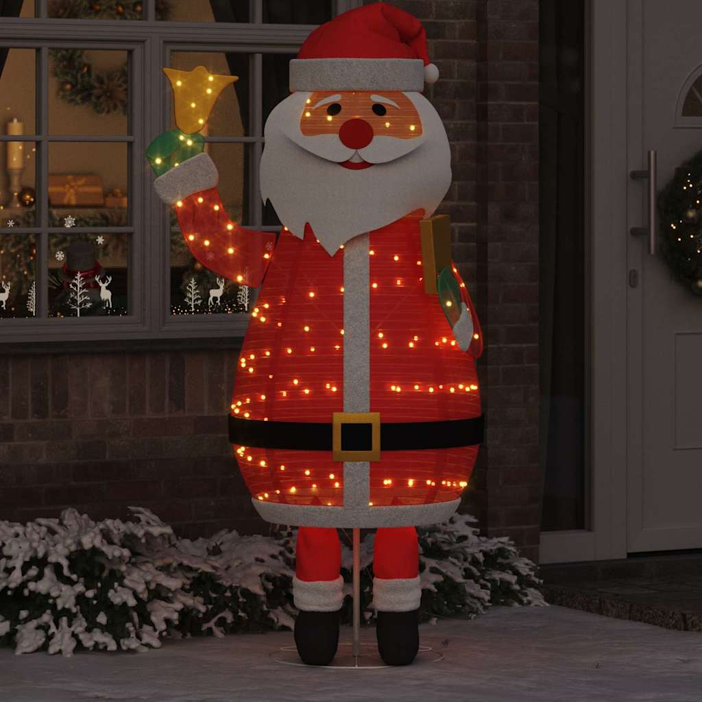 Christmas Santa Claus Warm White 100 x 180 cm Fabric