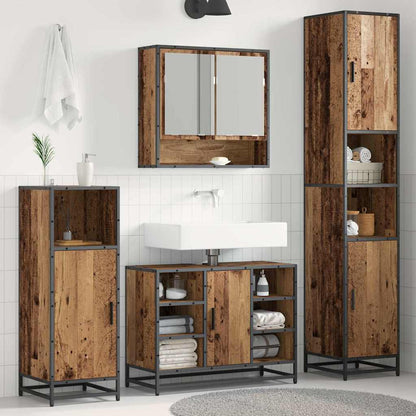 Bathroom Cabinet Old wood 35 x 37.5 x 188.5 cm Engineered wood