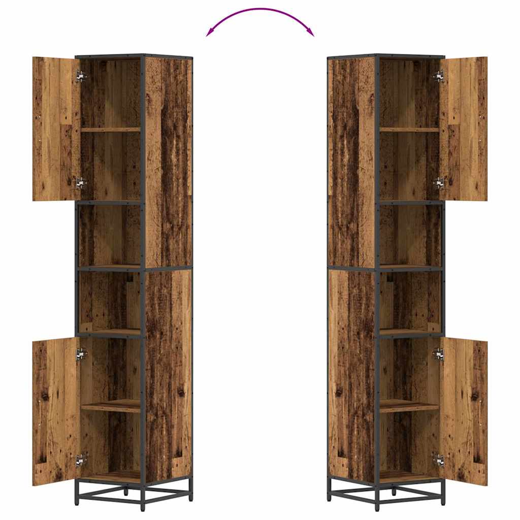 Bathroom Cabinet Old wood 35 x 37.5 x 188.5 cm Engineered wood
