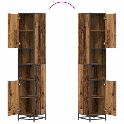 Bathroom Cabinet Old wood 35 x 37.5 x 188.5 cm Engineered wood