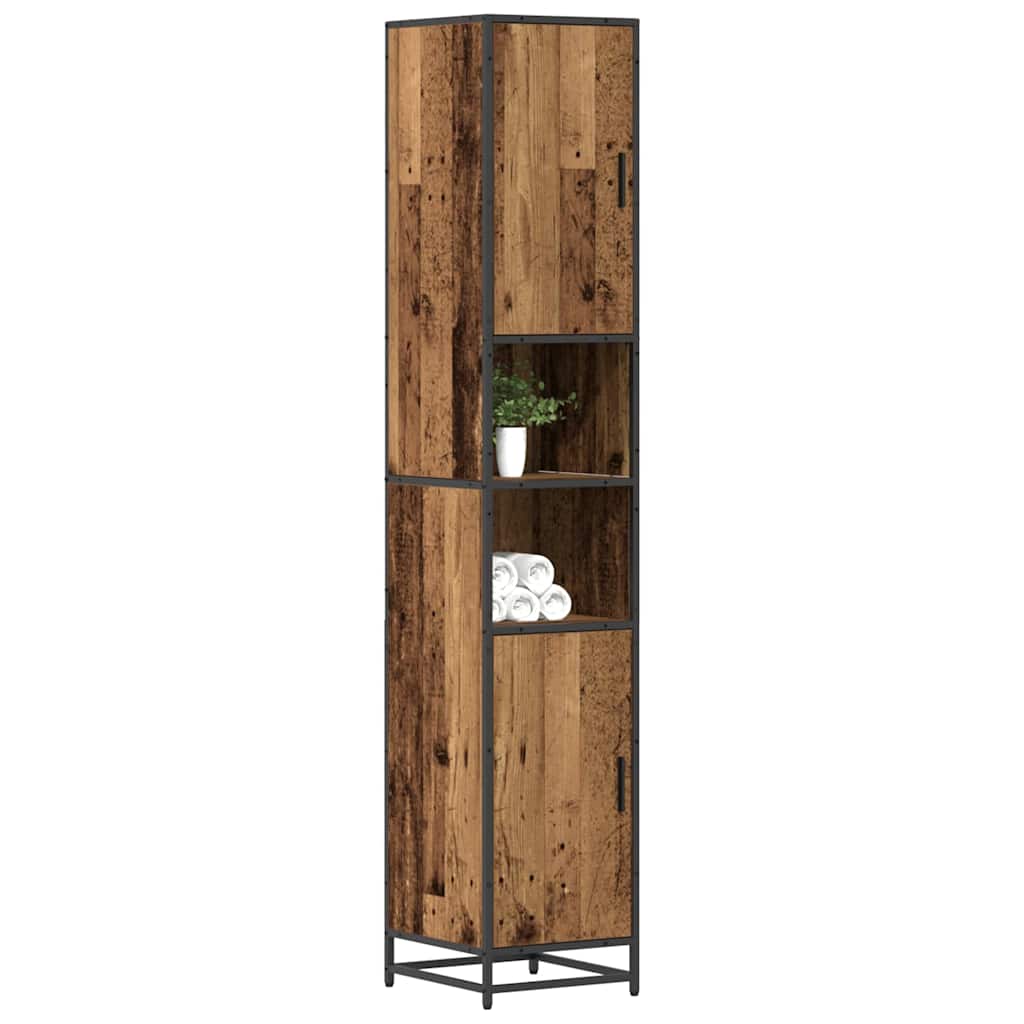 Bathroom Cabinet Old wood 35 x 37.5 x 188.5 cm Engineered wood