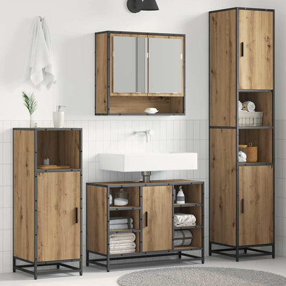 Bathroom Cabinet with Shelf Artisan oak 35 x 37.5 x 188.5 cm