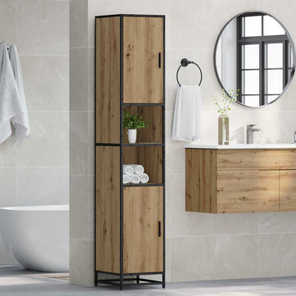 Bathroom Cabinet with Shelf Artisan oak 35 x 37.5 x 188.5 cm