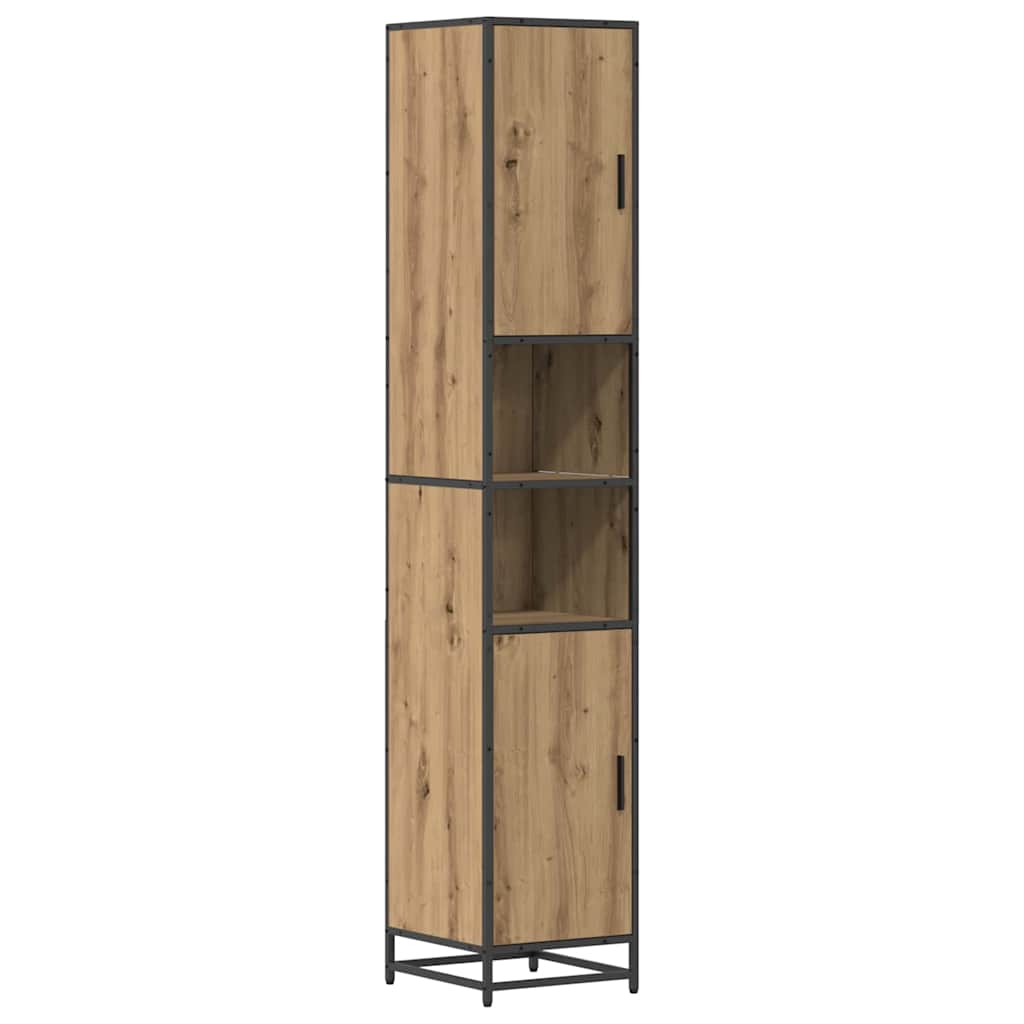 Bathroom Cabinet with Shelf Artisan oak 35 x 37.5 x 188.5 cm