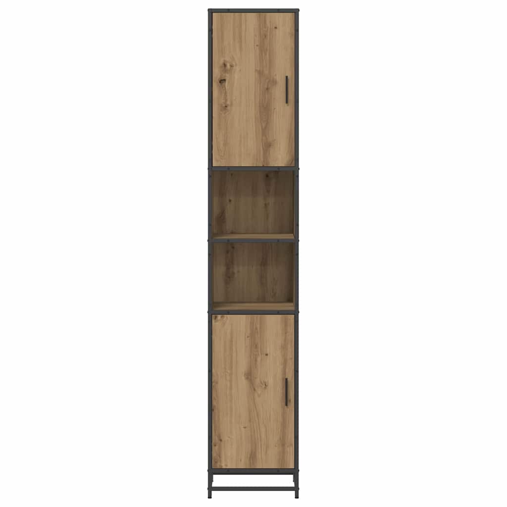 Bathroom Cabinet with Shelf Artisan oak 35 x 37.5 x 188.5 cm