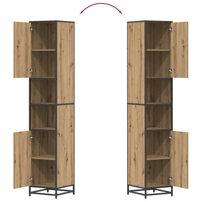 Bathroom Cabinet with Shelf Artisan oak 35 x 37.5 x 188.5 cm
